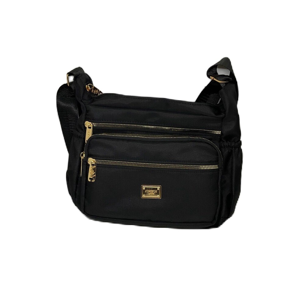 Jingpin- Women’s Black Nylon Lightweight Bag